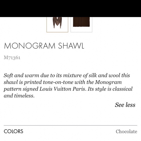 Louis Vuitton Authentic Monogram Shawl - Picture 9 of 10